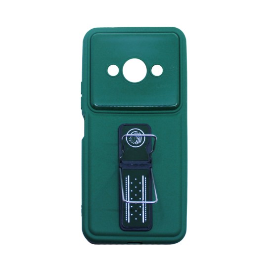 Sillicone Case with Support for Xiaomi Redmi A3 Green Sillicone Case with Support for Xiaomi Redmi A3 Green